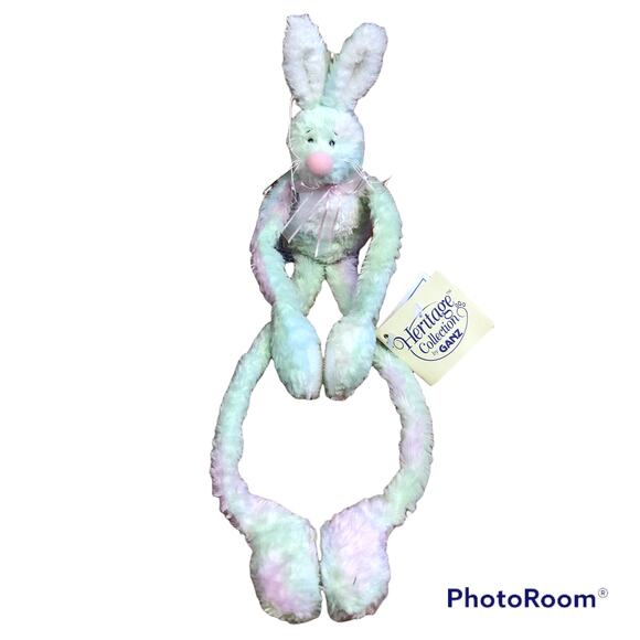 NWT Vintage Y2K Heritage Collection by Ganz Hanging Easter Bunny Rabbit - Picture 1 of 8